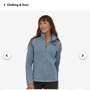 Patagonia Women’s Better Sweater, size Medium, 1/4 zip